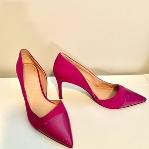 ZARA fuchsia pointed toe heels